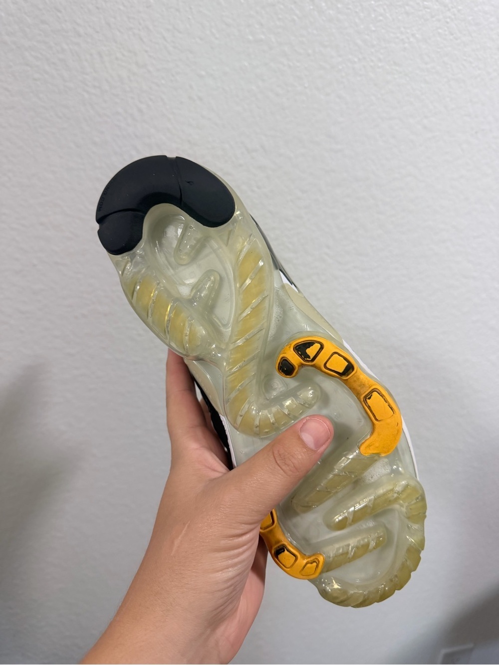 Nike Air VaporMax White Black Accent Sneakers - Picture 4 of 9